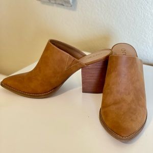 COPY - Abound stacked heel camel mules from Nordstrom, like new  size 8.5